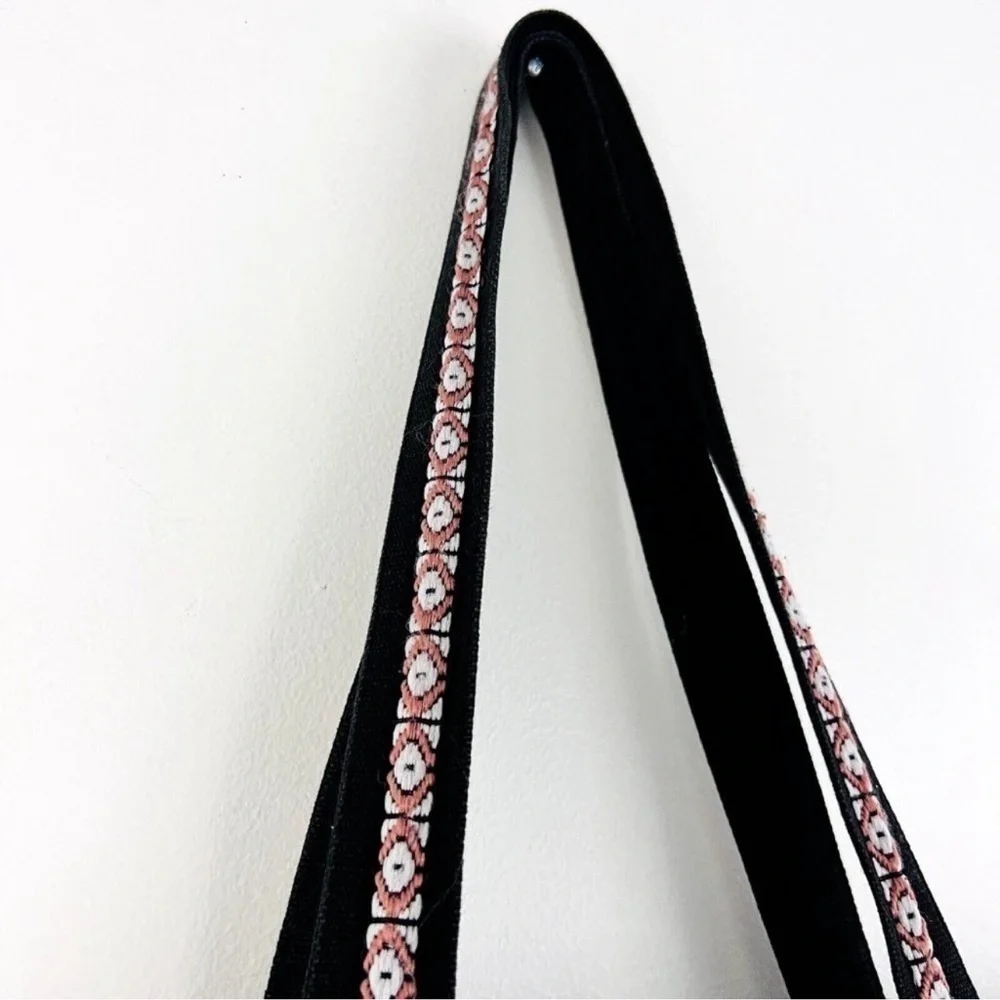 Gorgeous Black & Pink Colorful Canvas Fringe Boho
Earthy Hippie Tote Bag - Picture 4 of 9